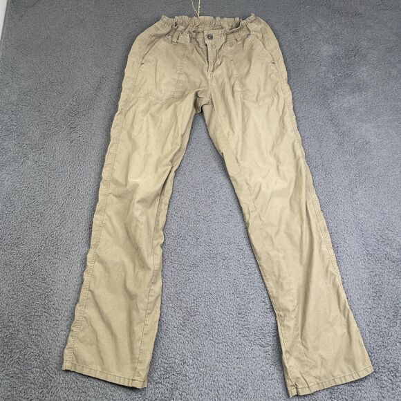 Kuhl Pants Womens 10 Regular Brown Straight Leg Adjustable Waist Outdoors Hiking - Picture 1 of 13